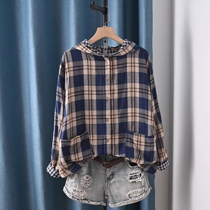 Women Fashion Japan - Plus size topos 100% algodão fio