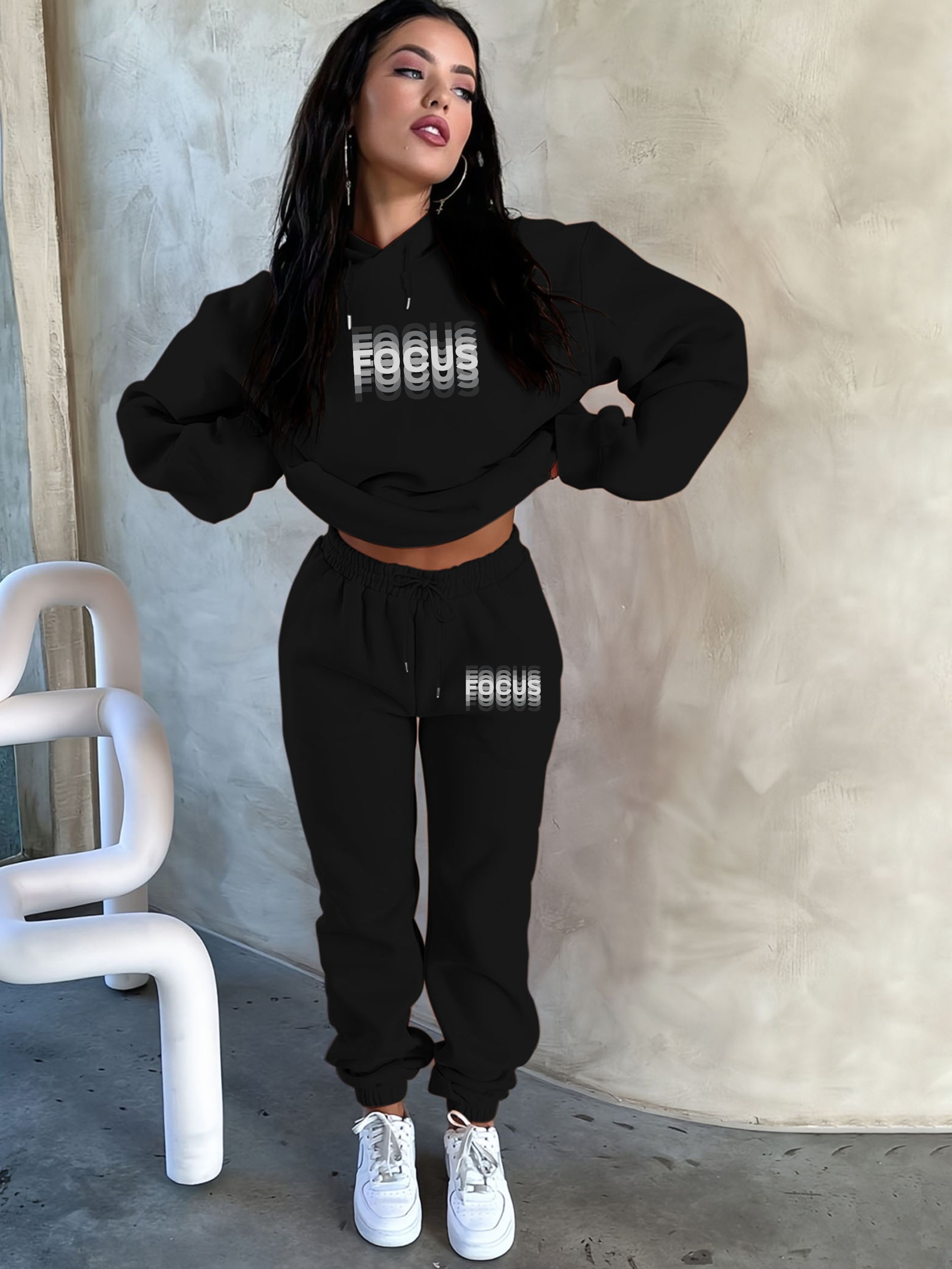 Women Fashion Styles - Conjunto de duas peças de inverno