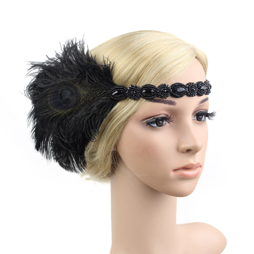 Women'S Fashion In 1920 - Headde cabelo flpara meninas, feather de