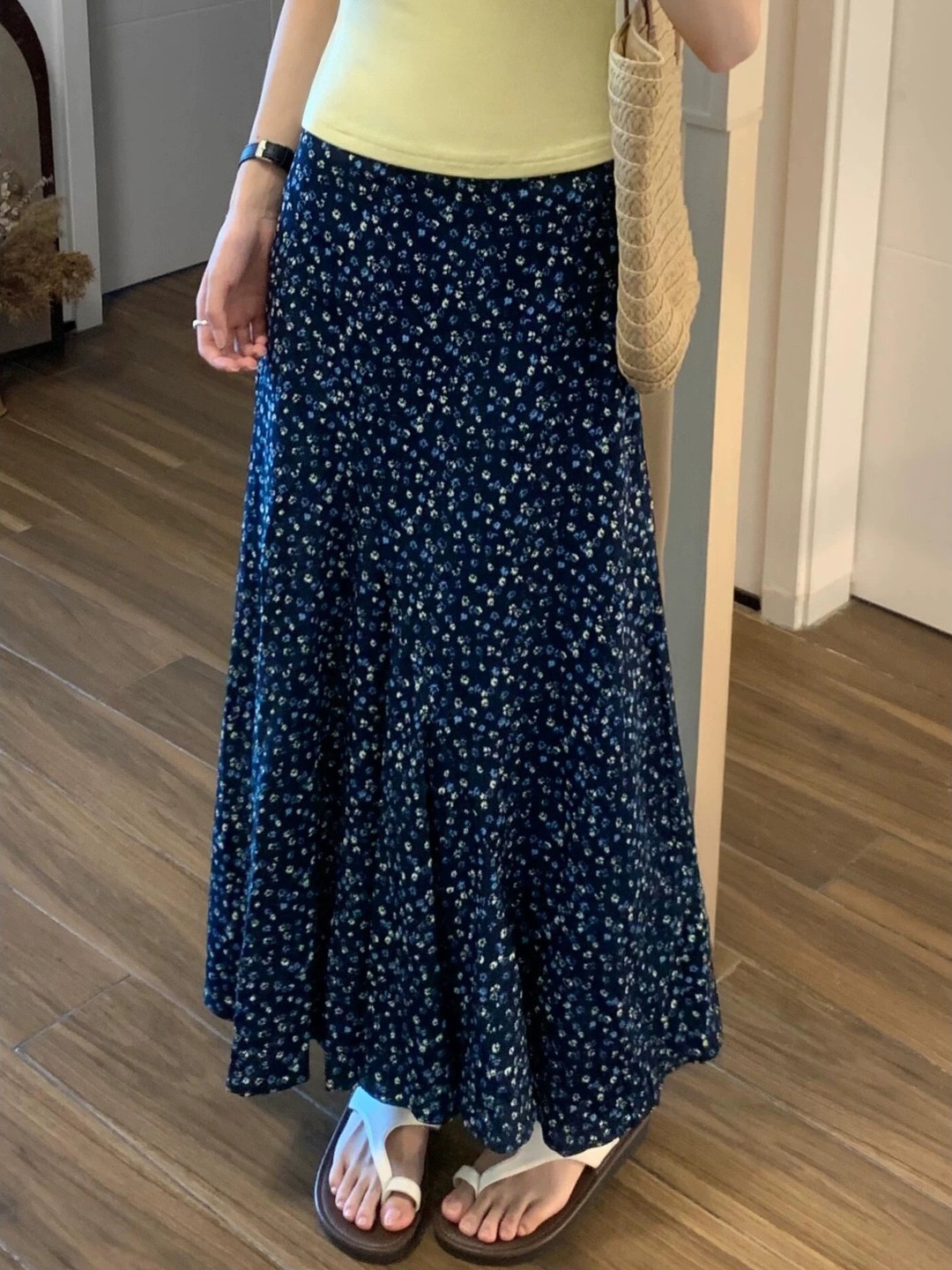 A-Line Skirt Midi - Saia Midi Plus Size com Estampa