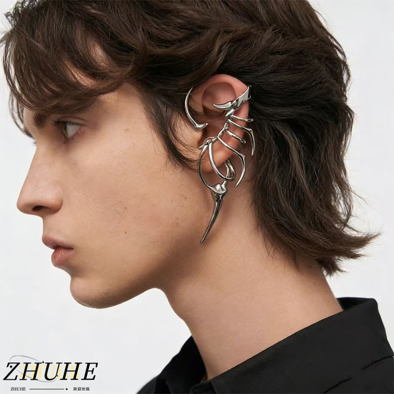 Women'S Fashion Edgy - Punho de orelha estilo esqueleto ousado