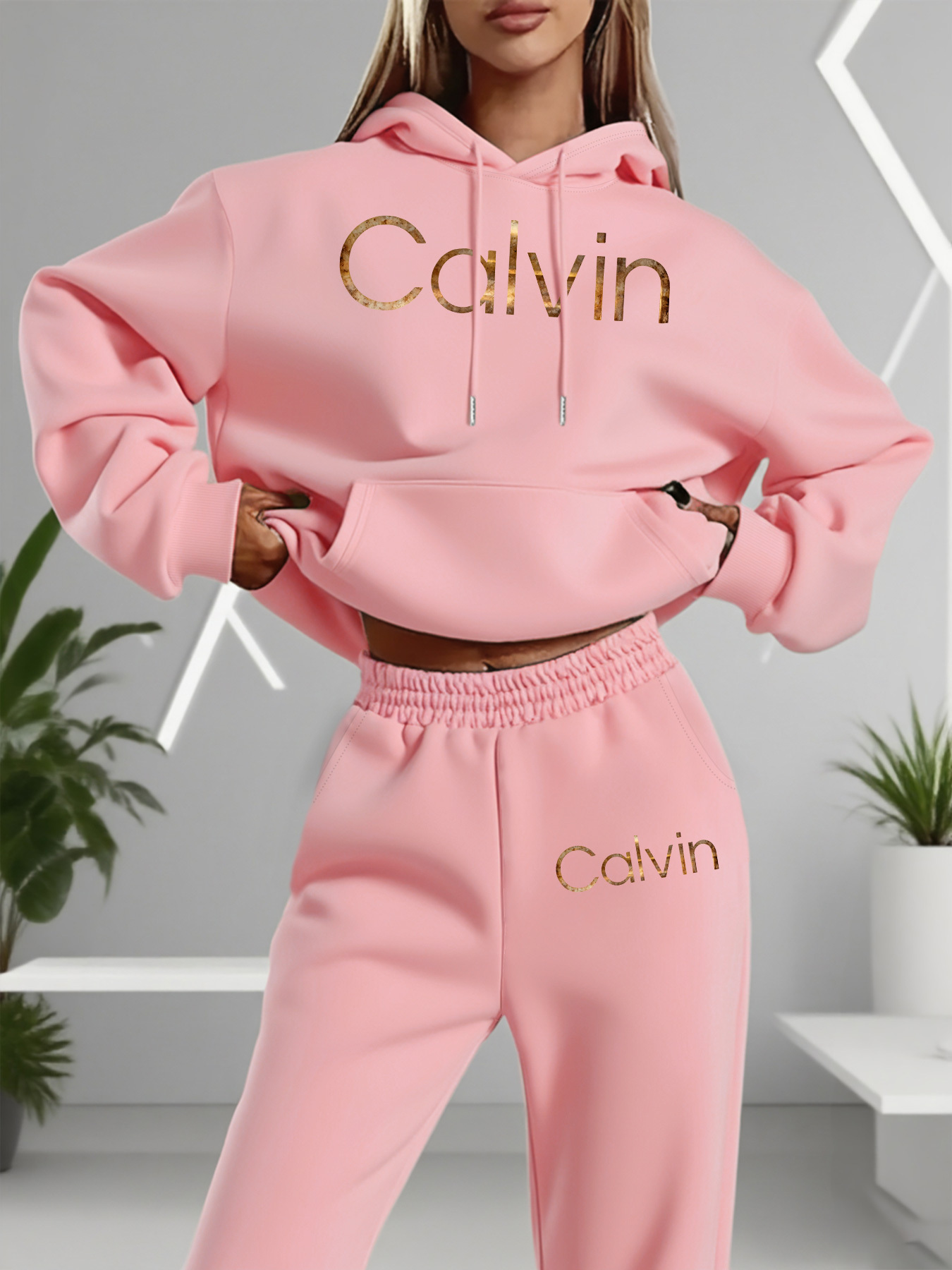 Women Fashion Styles - Conjunto de blusa e calças de