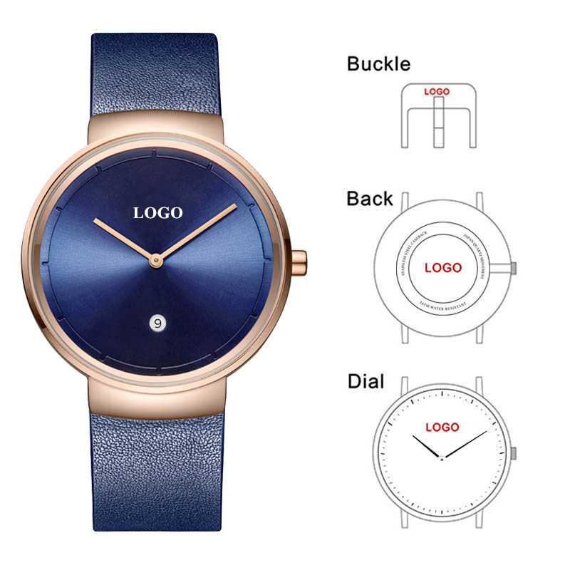 Women Fashion Logo Design - Custom Logo Watch para homens e