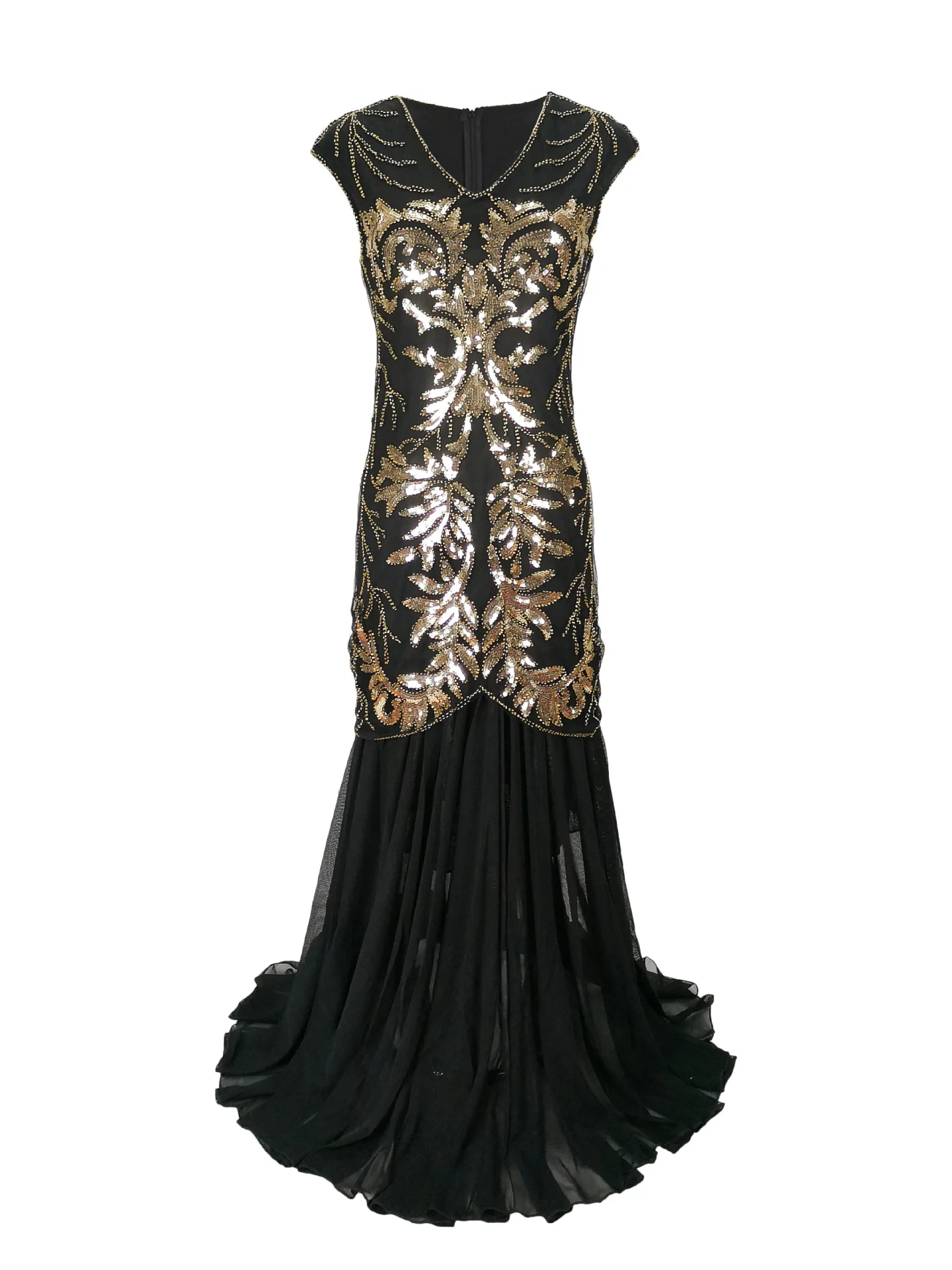 Women'S Fashion In 1920 - Vestido de lantejoulas para casamento, Longo
