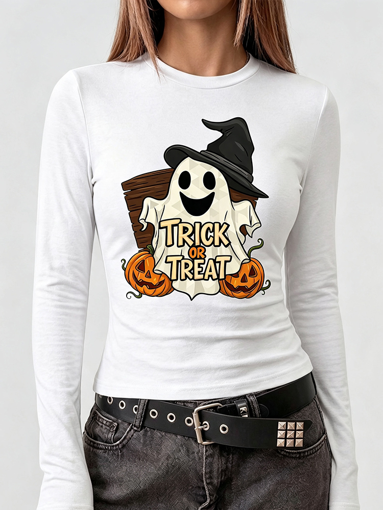 Women Fashion Styles - Camiseta Feminina de Manga Longa com