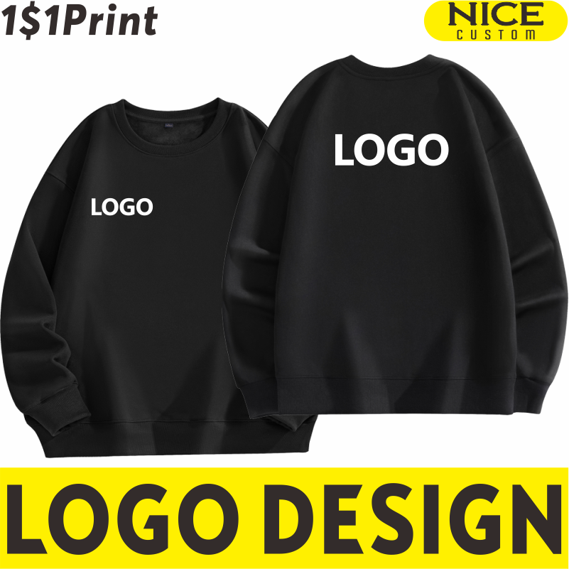 Women Fashion Logo Design - Camisola de pelúcia monocromática masculina e