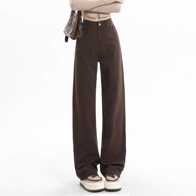 Americano vintage café marrom  - Mom Jeans Women avaliação e preço