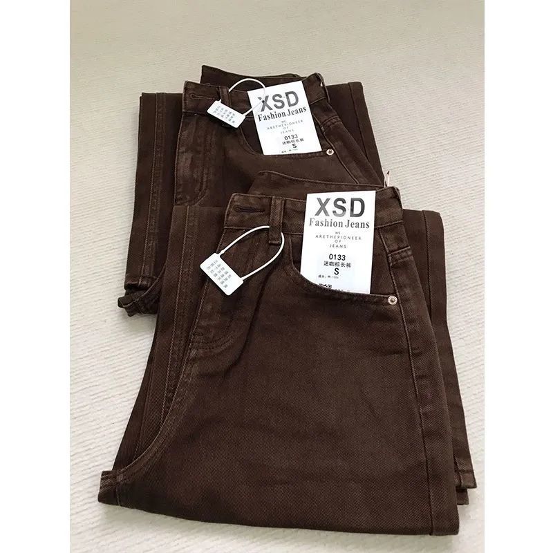 Americano vintage café marrom  - Mom Jeans Women avaliação e preço