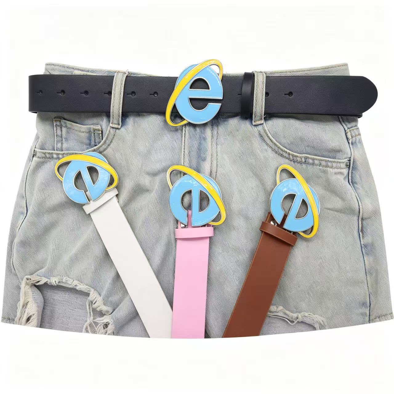 Cinto Unissex com Design Nostá - Women Fashion Logo Design avaliação e preço