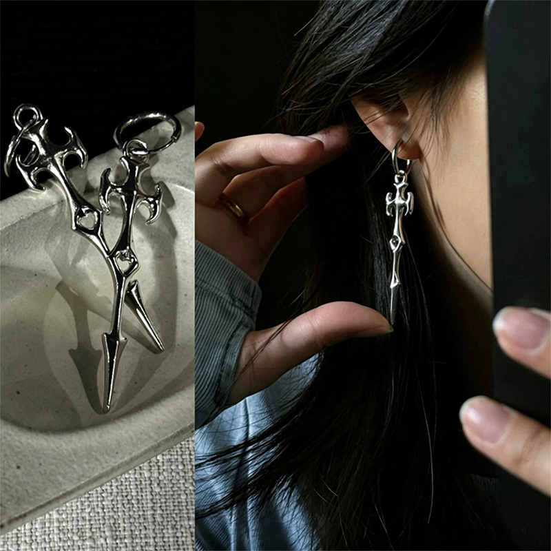 Brincos de Argola com Design d - Women'S Fashion Edgy avaliação e preço
