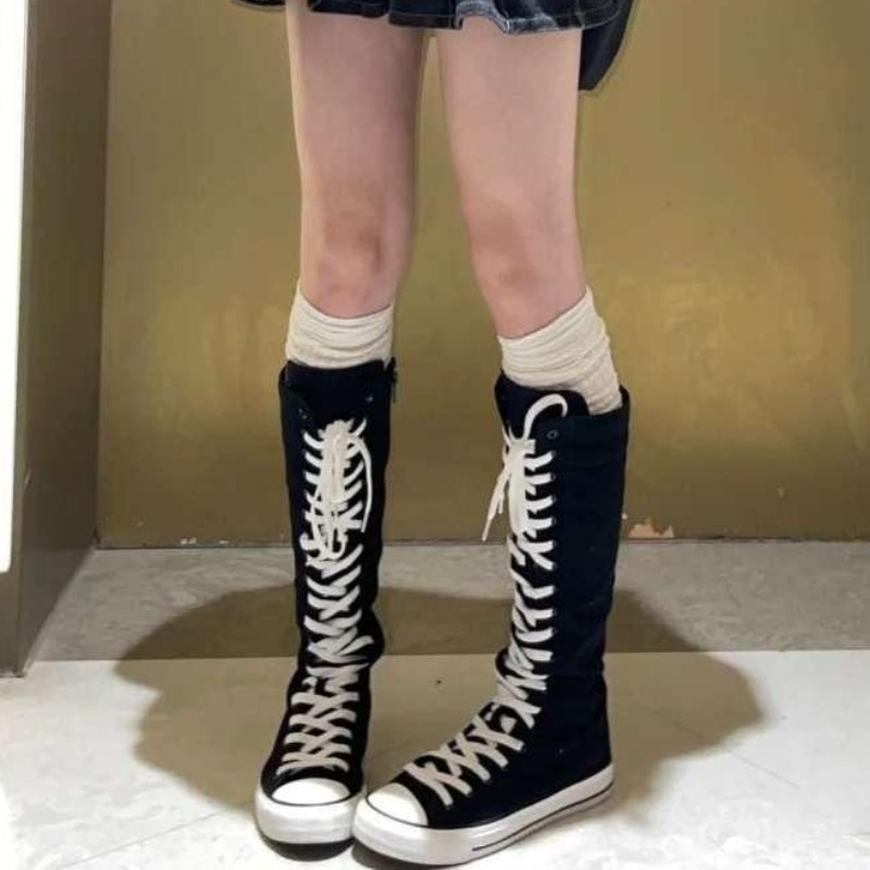 Novidade 2025: Tênis Cano Alto - Women'S Fashion Boots 2025 avaliação e preço