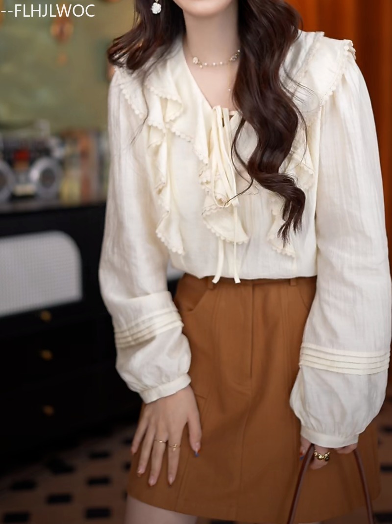 Vendas quentes laço babados to - Women Fashion Japan avaliação e preço