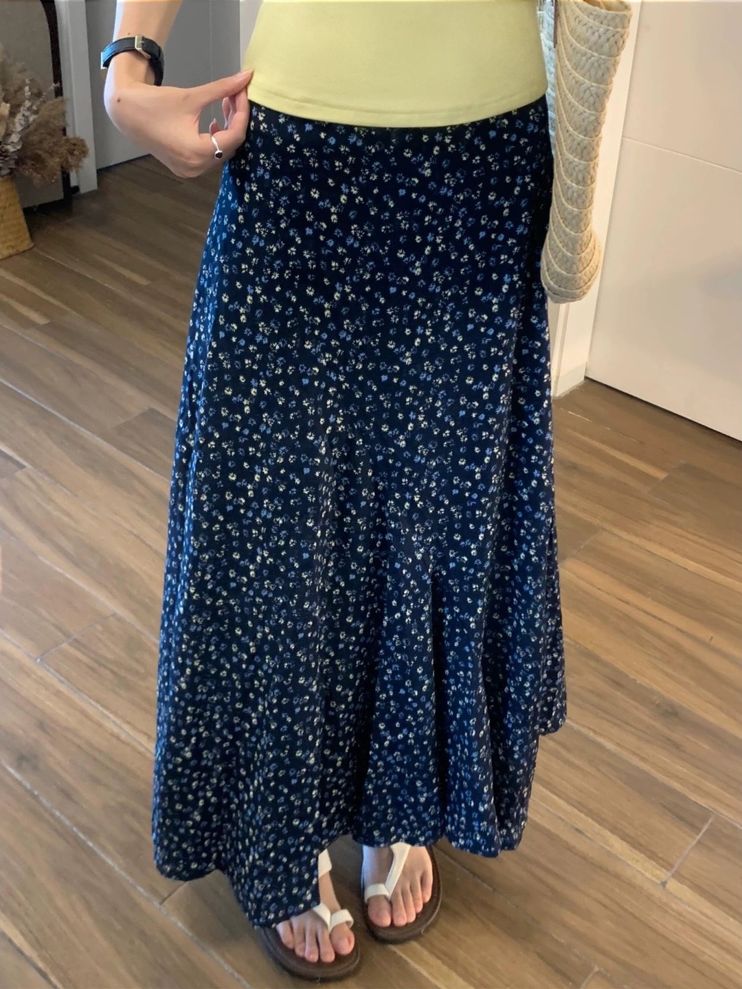 Saia Midi Plus Size com Estamp - A-Line Skirt Midi avaliação e preço