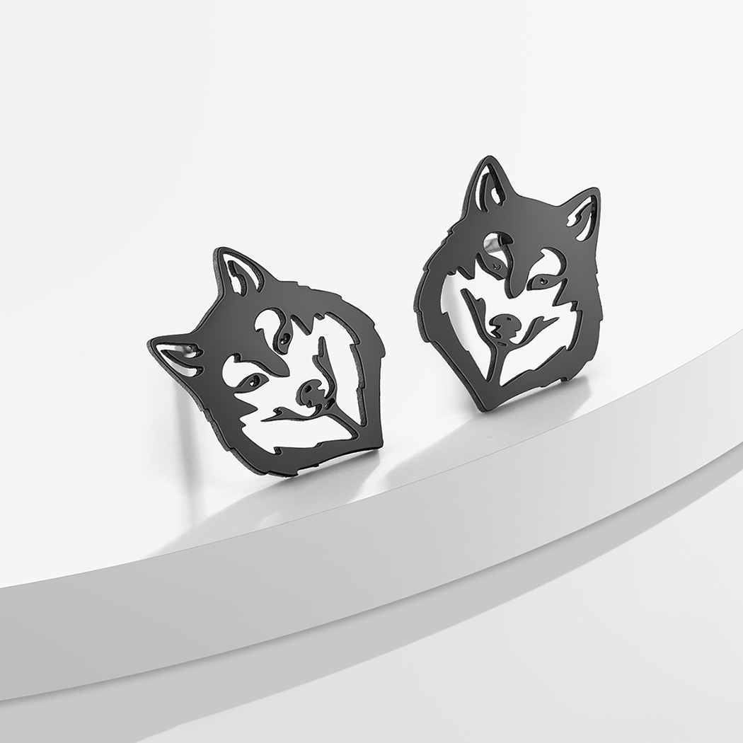 Brincos Wolf Head para homens  - Women Fashion Png avaliação e preço
