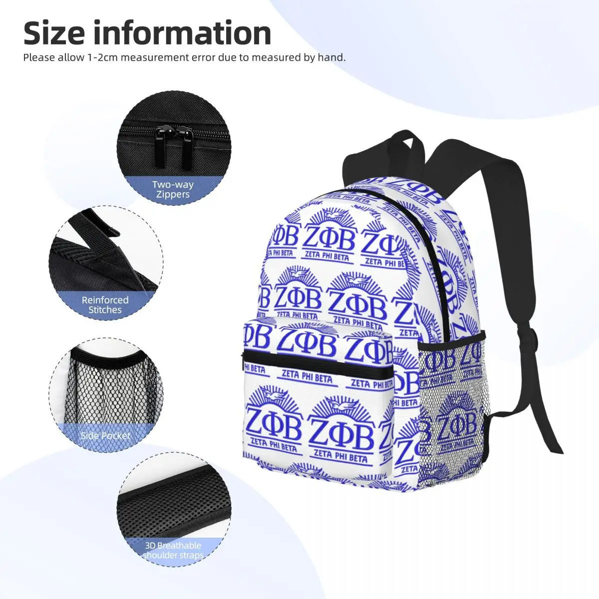 Mochila escolar Zeta Phi Beta  - Women'S Fashion In 1920 avaliação e preço