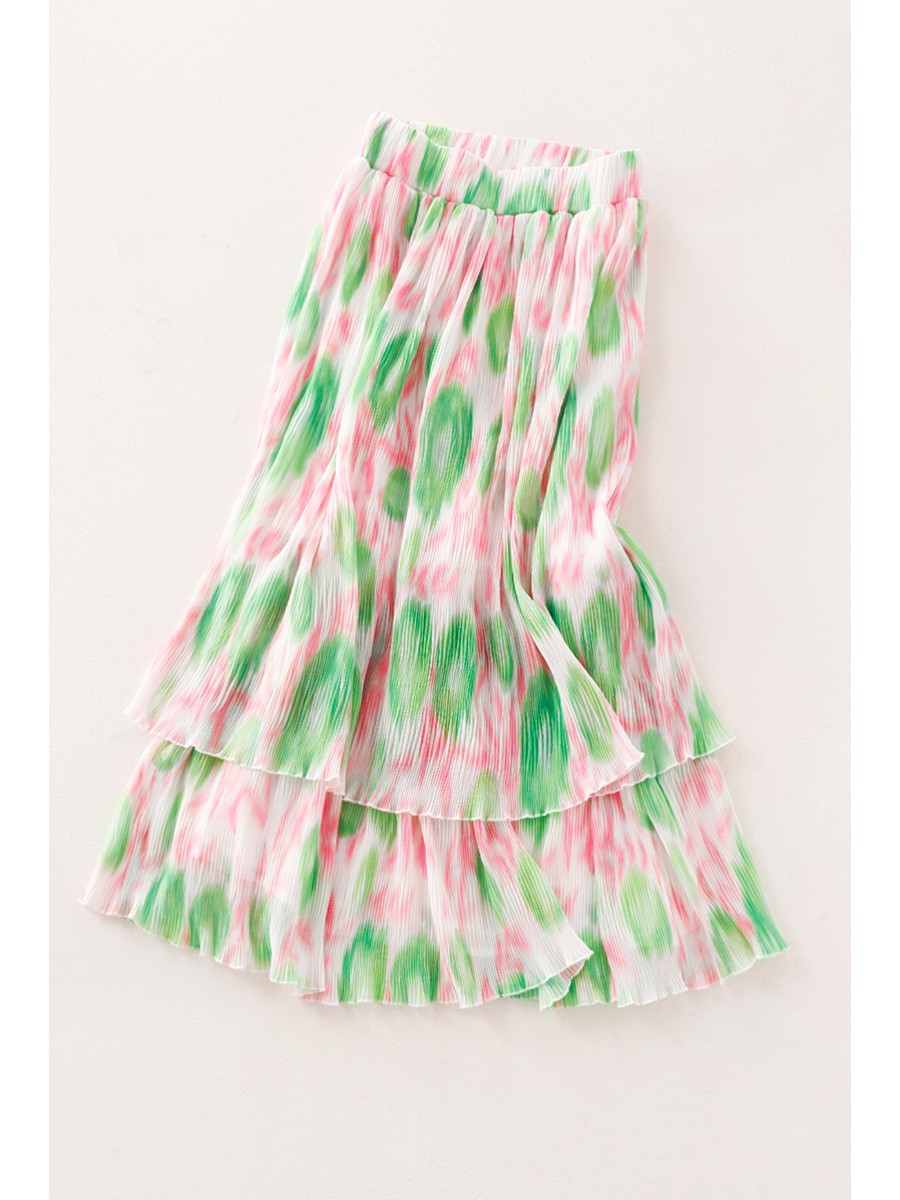 2026 moda doce floral impressã - Pleated Skirt Women avaliação e preço