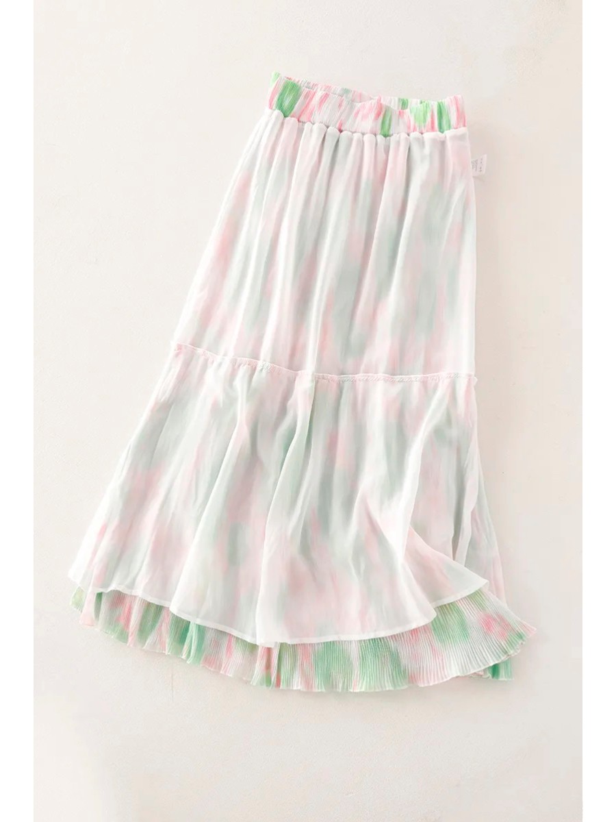 2026 moda doce floral impressã - Pleated Skirt Women avaliação e preço