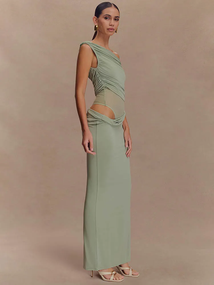 Um ombro slinky sexy maxi vest - Women'S Fashion In 1920 avaliação e preço