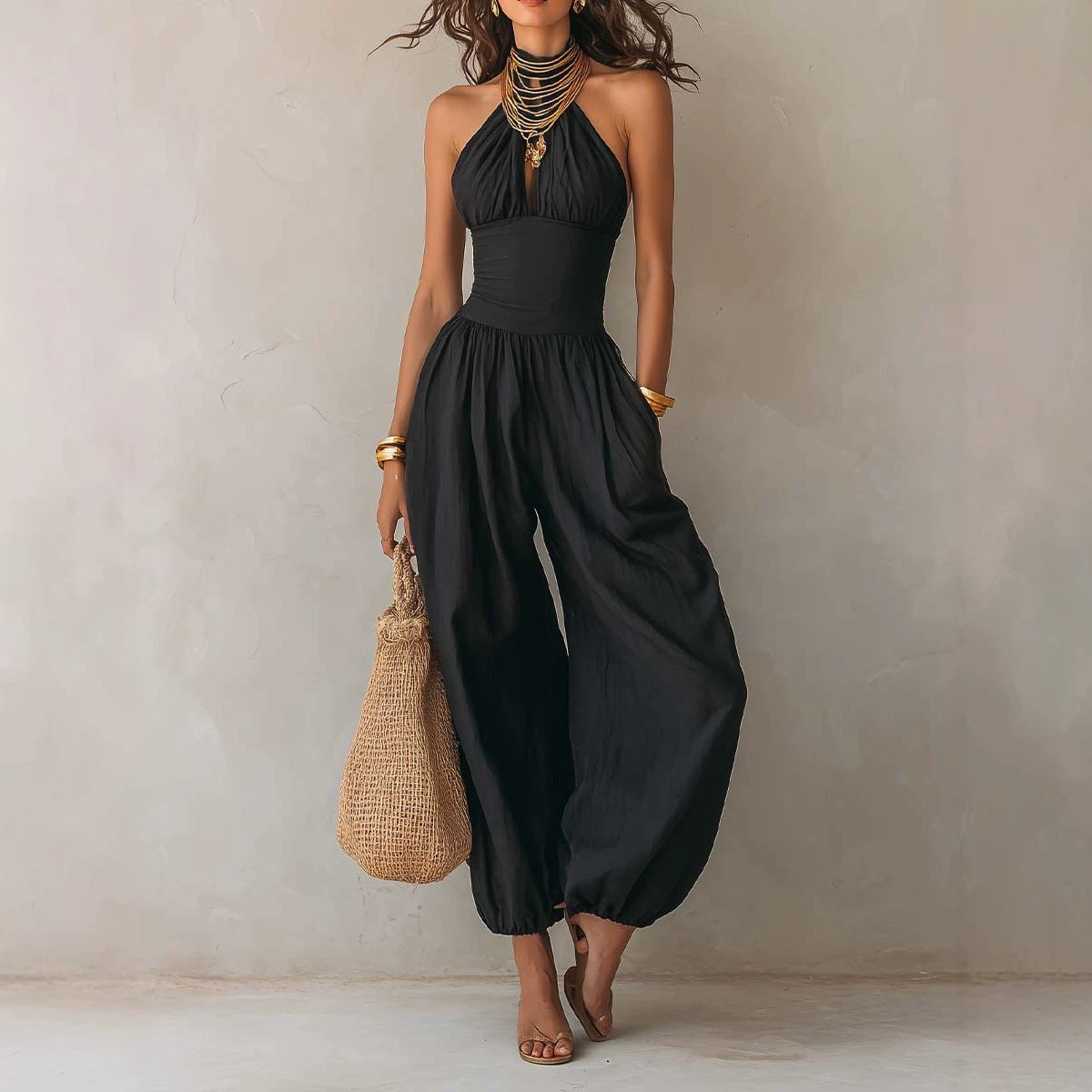 Macacão Feminino Slim com Deco - Women'S Fashion Overalls avaliação e preço
