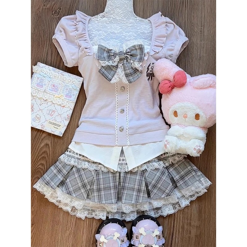 Conjunto de duas peças feminin - Pleated Skirt Women avaliação e preço