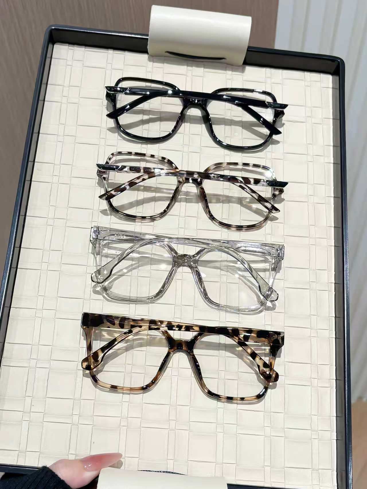 Óculos transparentes geométric - Women'S Fashion Reading Glasses avaliação e preço