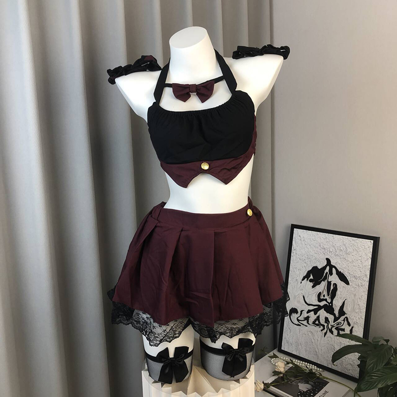 Lingerie sexy de tamanho grand - Pleated Skirt Women avaliação e preço