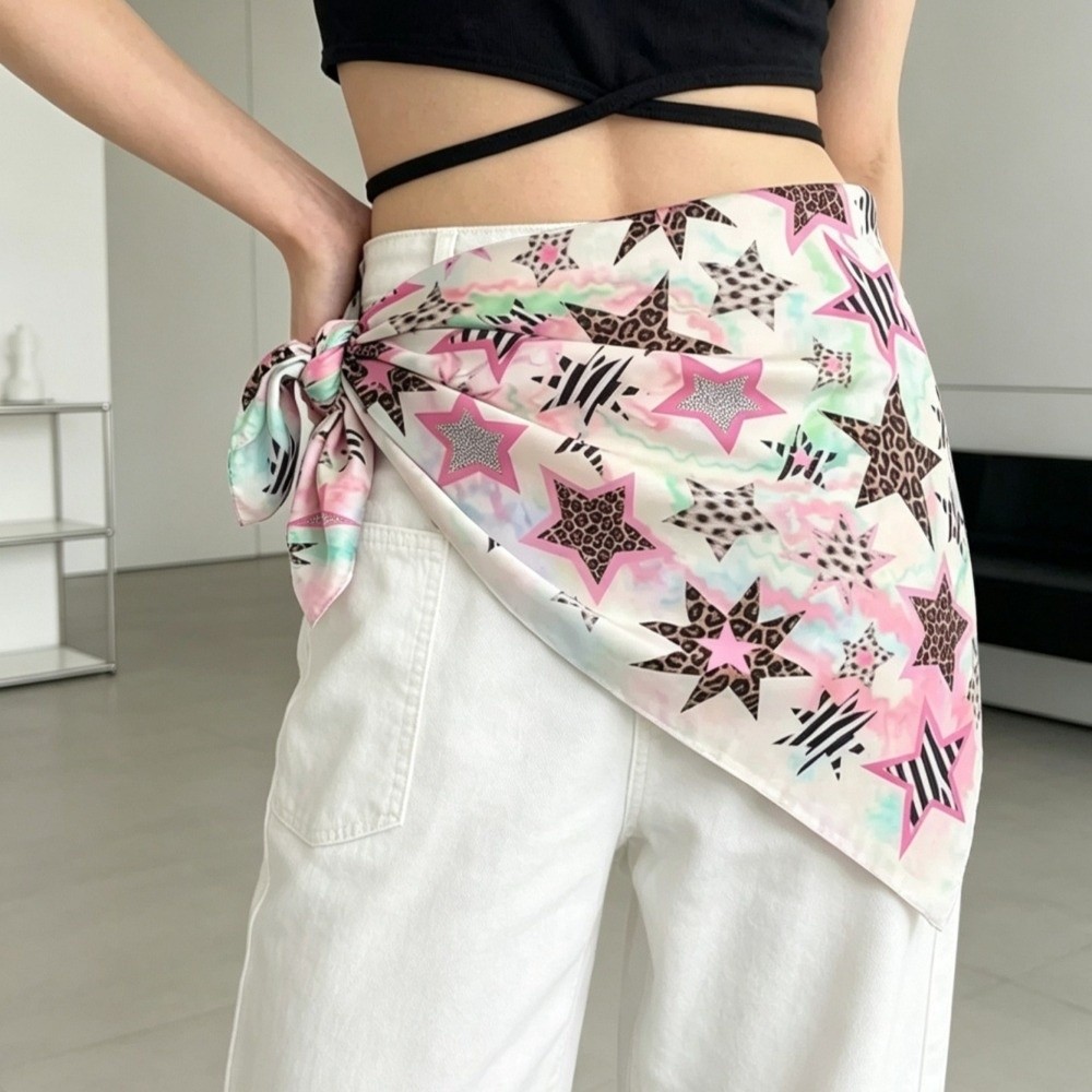 Lenço Quadrado Vintage Estilo  - Women'S Fashion Edgy avaliação e preço