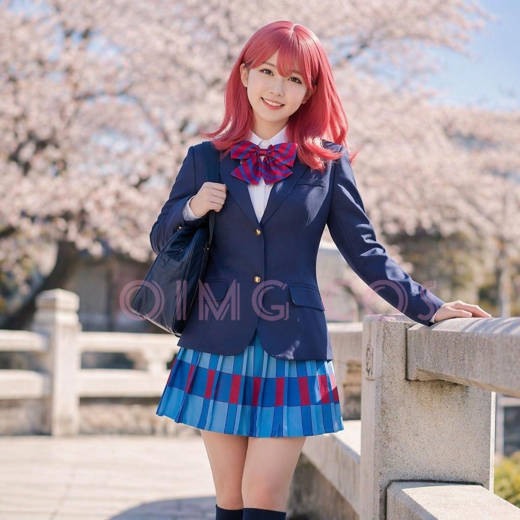 Fantasia de Cosplay Anime Love - Pleated Skirt Women avaliação e preço