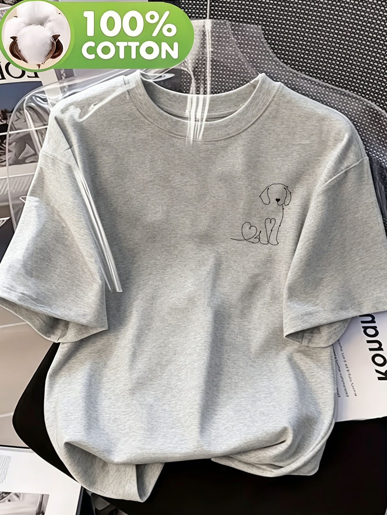 Camiseta Feminina com Logo de  - Women Fashion Logo Design avaliação e preço