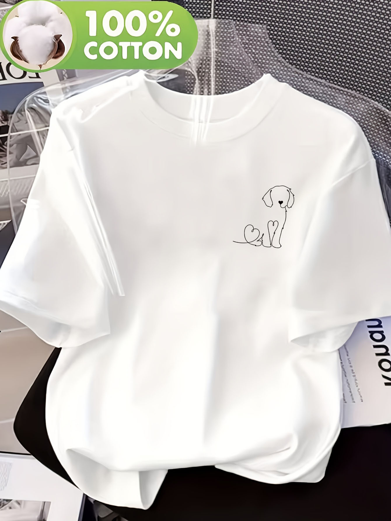 Camiseta Feminina com Logo de  - Women Fashion Logo Design avaliação e preço