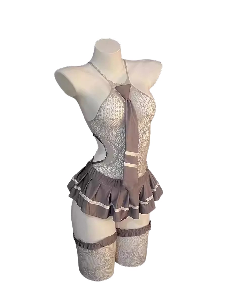 Conjunto de lingerie sexy e pr - Pleated Skirt Women avaliação e preço