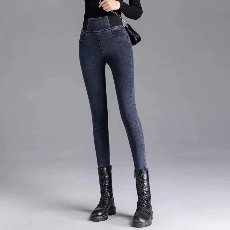 Ptkpcc cintura elástica calças - Mom Jeans Women avaliação e preço