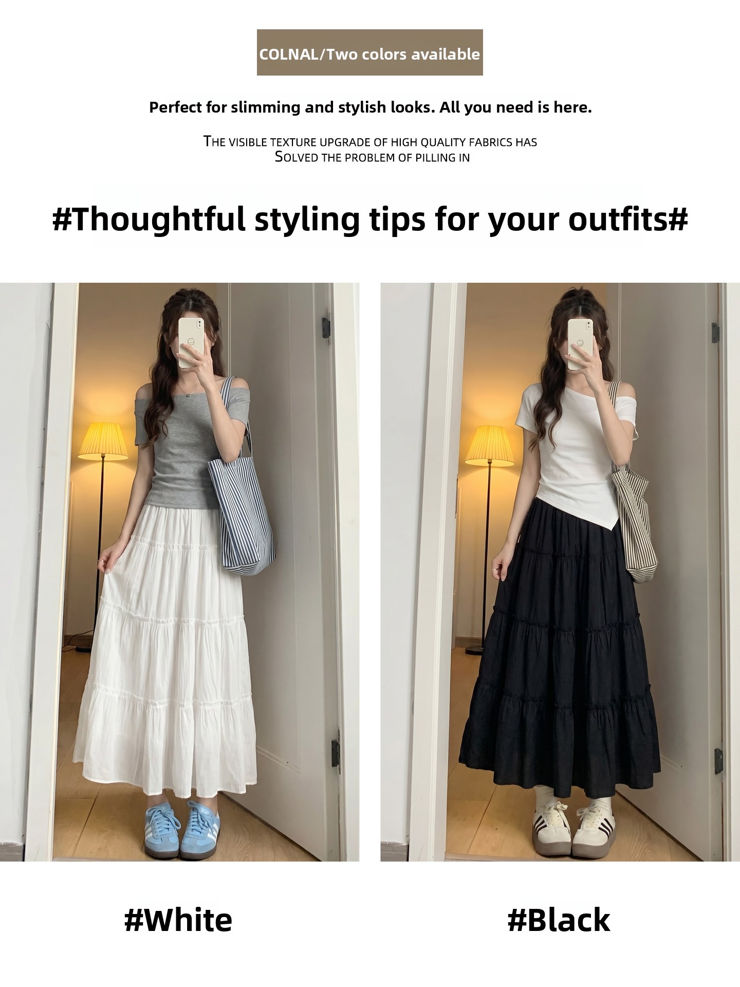 Saia Midi Preta Feminina Plus  - A-Line Skirt Midi avaliação e preço