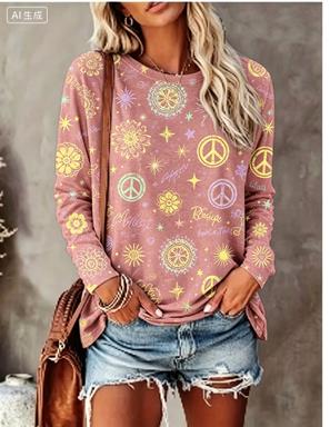 Camiseta Feminina de Manga Lon - Women Fashion Styles avaliação e preço