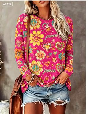 Camiseta Feminina de Manga Lon - Women Fashion Styles avaliação e preço