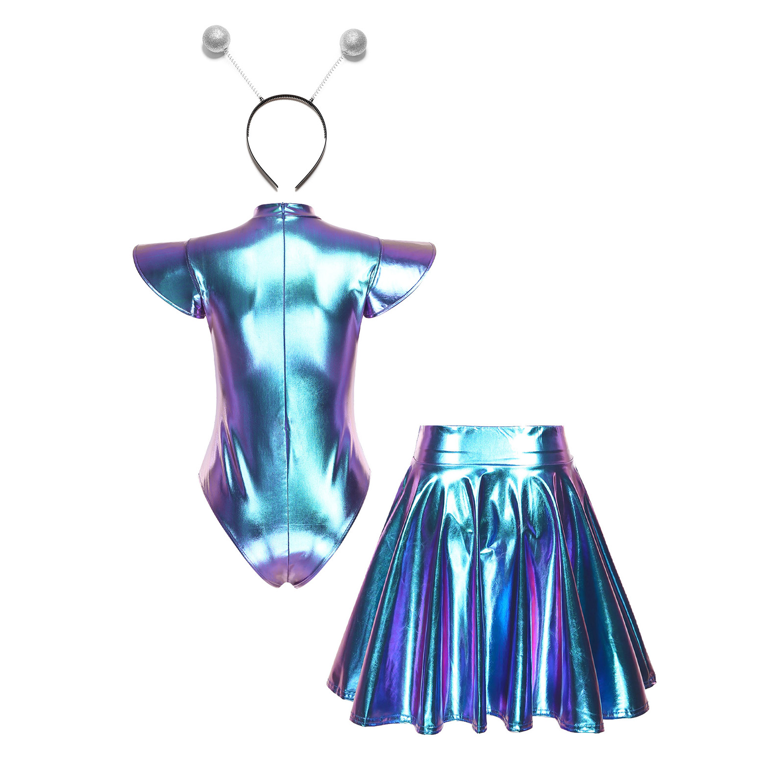 Fantasia de Halloween para Mul - Pleated Skirt Women avaliação e preço