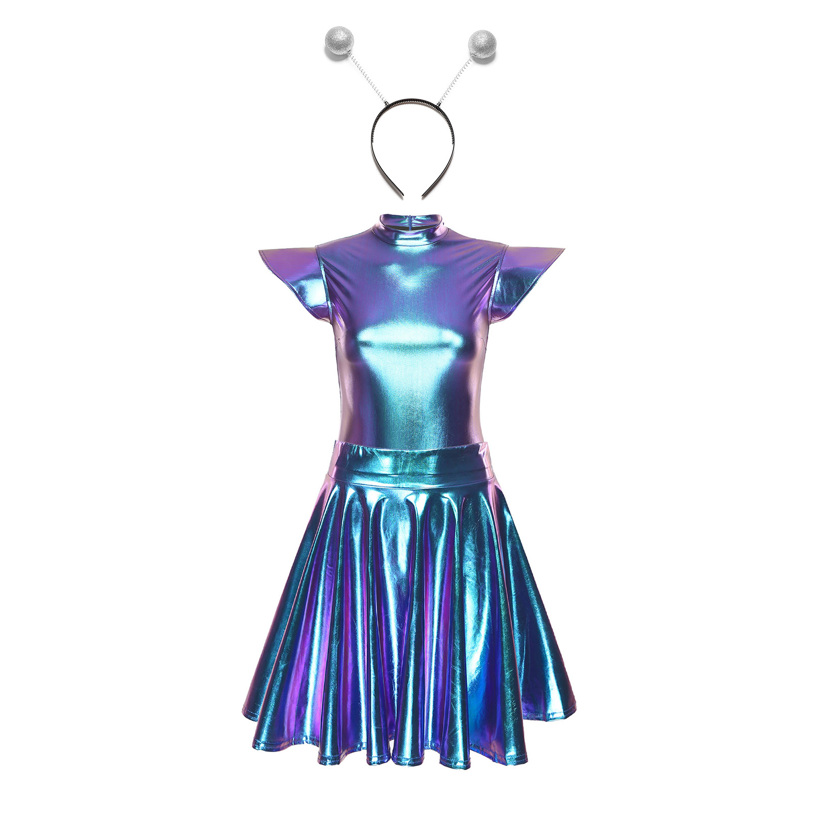 Fantasia de Halloween para Mul - Pleated Skirt Women avaliação e preço