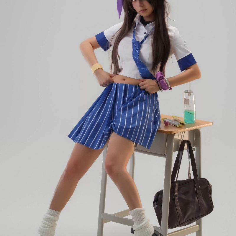 Fantasia de Cosplay Naga, Unif - Pleated Skirt Women avaliação e preço