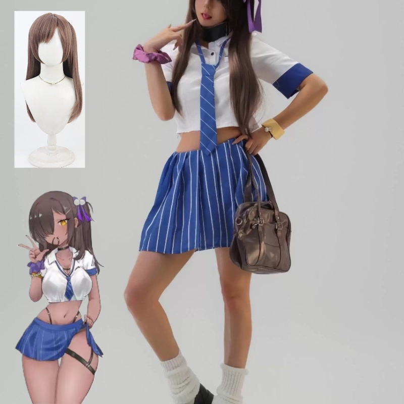 Fantasia de Cosplay Naga, Unif - Pleated Skirt Women avaliação e preço