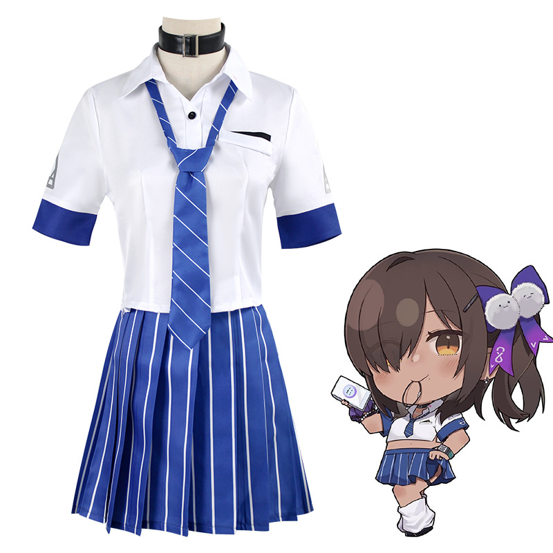 Fantasia de Cosplay Naga, Unif - Pleated Skirt Women avaliação e preço