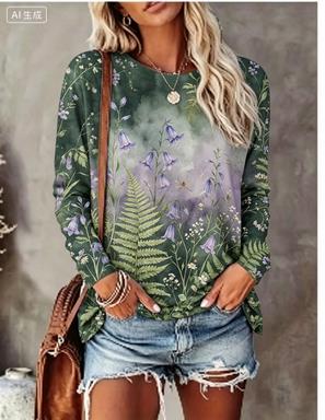 Camiseta Feminina de Manga Lon - Women Fashion Styles avaliação e preço