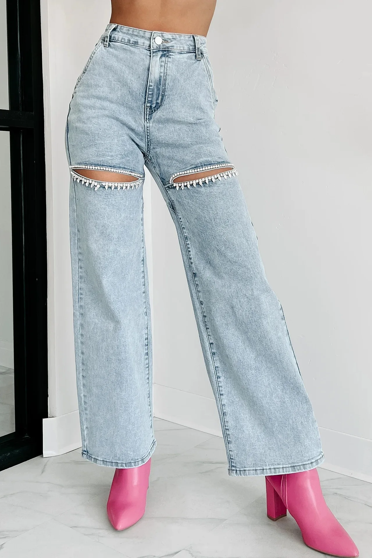 Moda feminina denim calças de  - Mom Jeans Women avaliação e preço