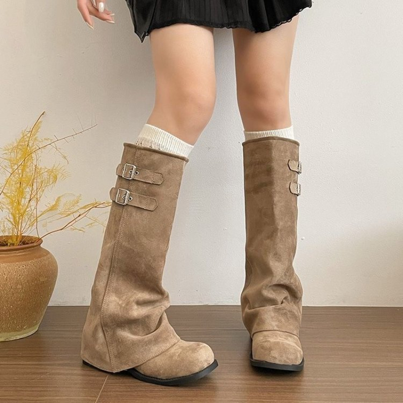 Botas Altas Estilo Coreano Y2K - Women Fashion Korean avaliação e preço