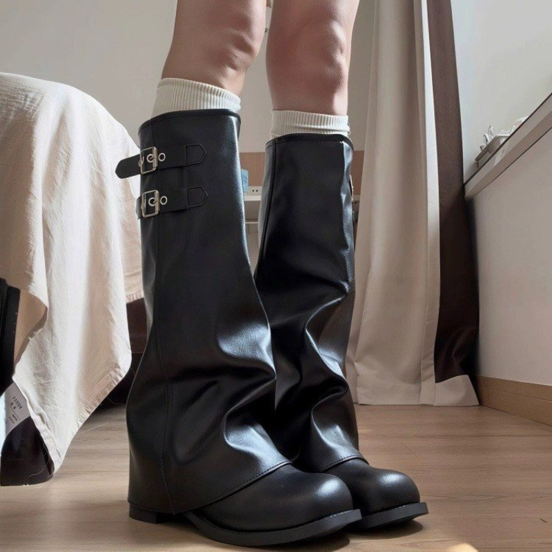 Botas Altas Estilo Coreano Y2K - Women Fashion Korean avaliação e preço