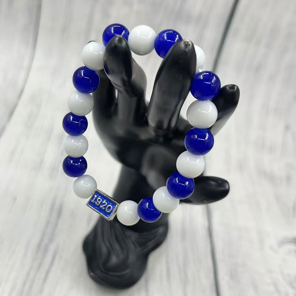 Pulseira de Contas de Vidro Az - Women'S Fashion In 1920 avaliação e preço