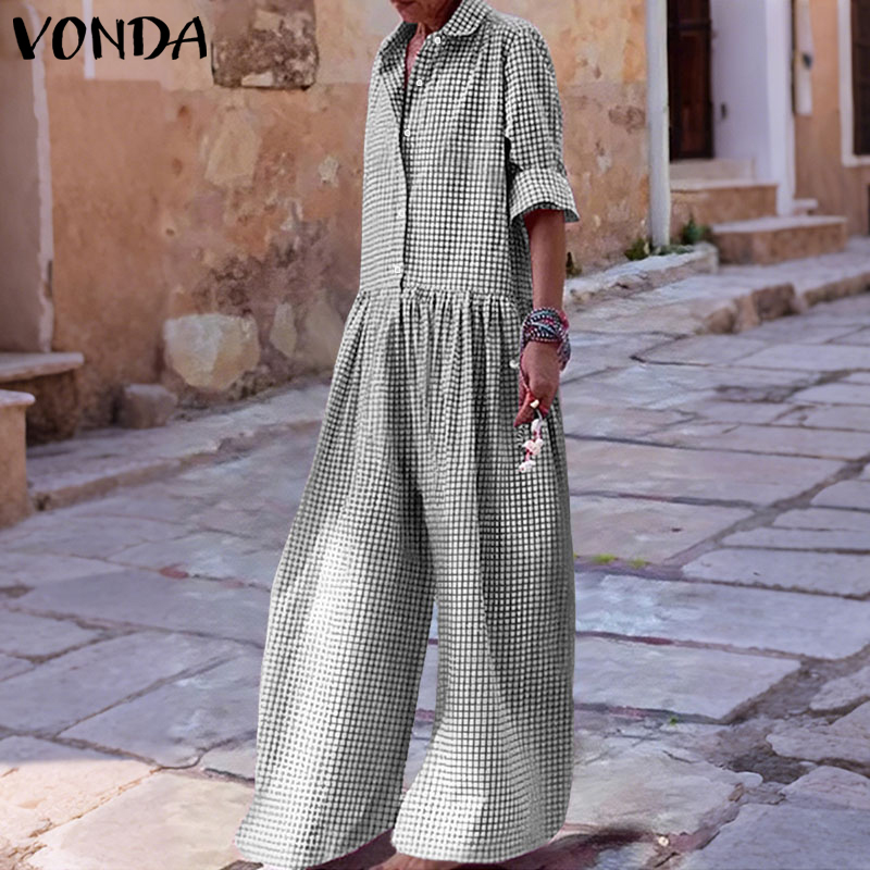 Plus size 5xl vonda vintage ma - Women'S Fashion Overalls avaliação e preço