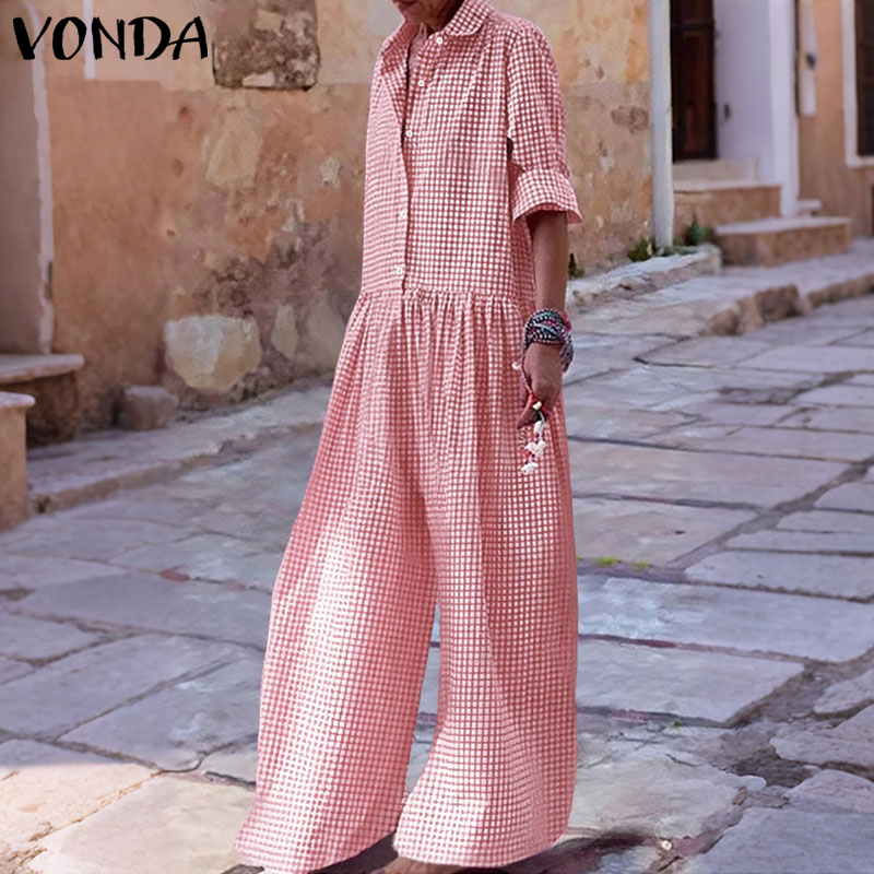 Plus size 5xl vonda vintage ma - Women'S Fashion Overalls avaliação e preço