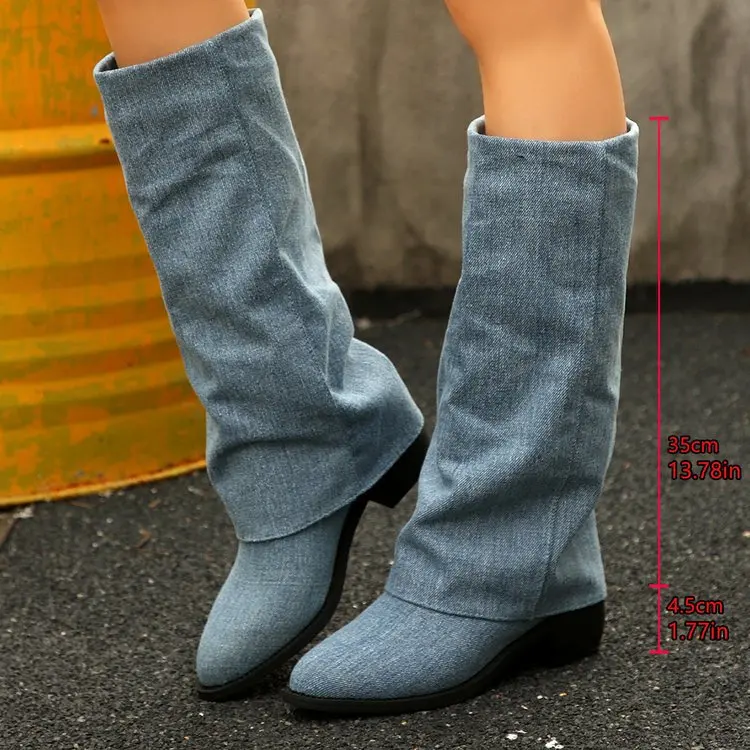 Botas altas do joelho das mulh - Women'S Fashion Boots 2025 avaliação e preço