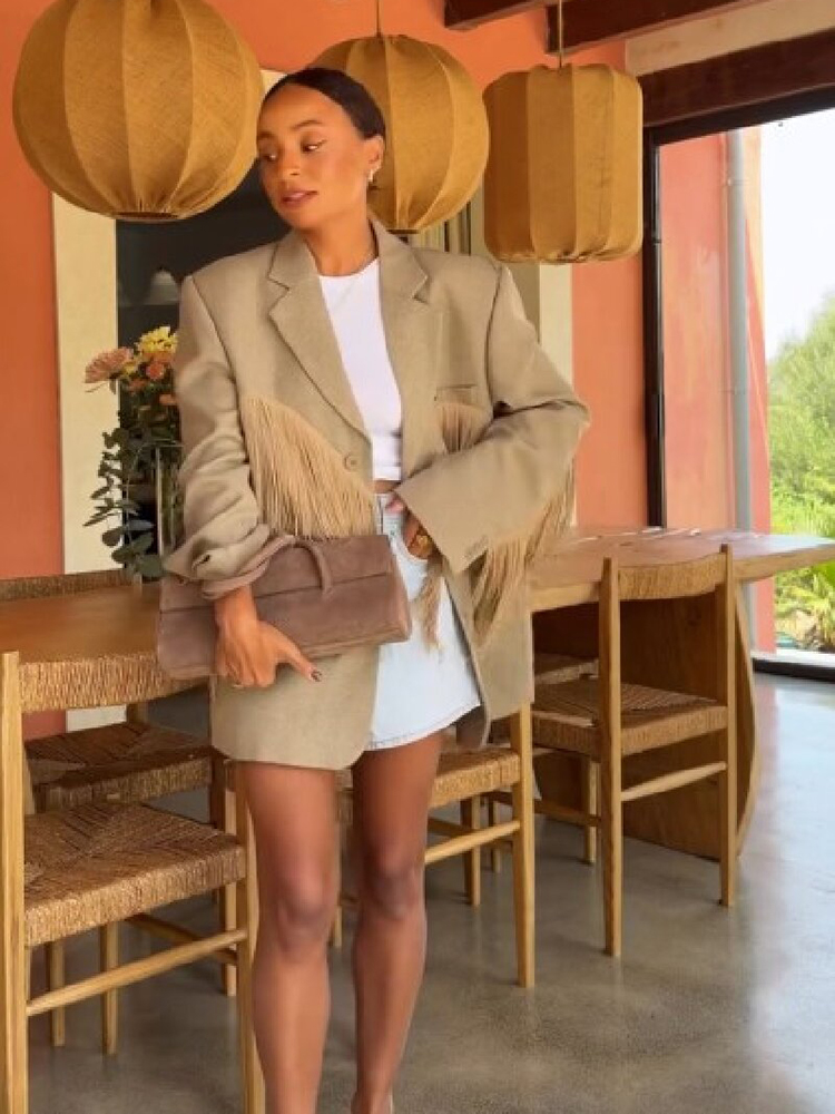 Blazer Feminino de Outono com  - Women'S Fashion Trends 2026 Spring Summer avaliação e preço