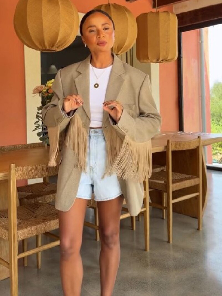 Blazer Feminino de Outono com  - Women'S Fashion Trends 2026 Spring Summer avaliação e preço